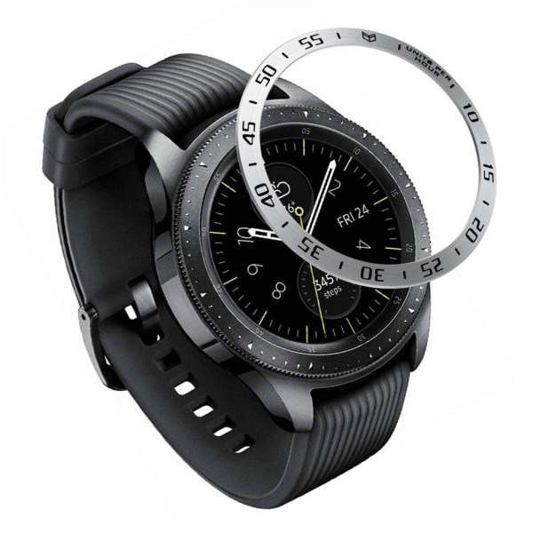 Generic Samsung Galaxy Watch (42mm) Bezel Ring Ramme Etui - Sølv Bl Silver Grey