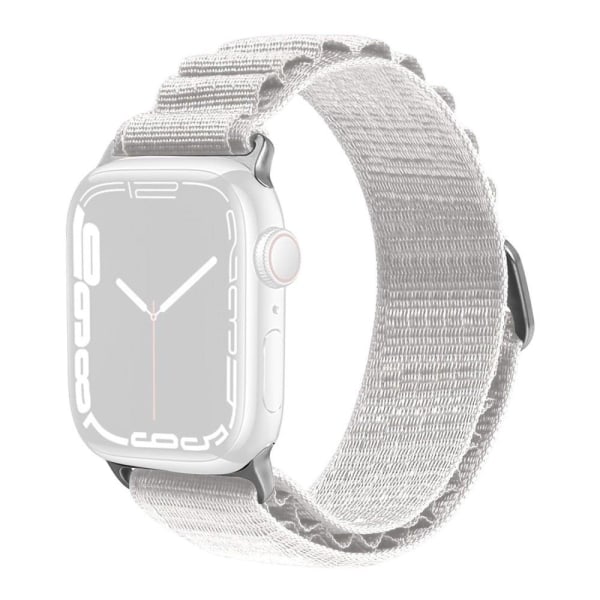 Generic Apple Watch Series 8 (41mm) Nylon Strap - White Size: M