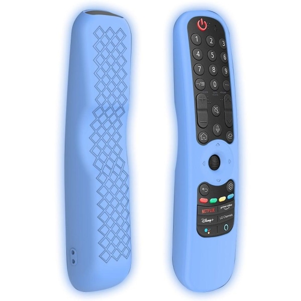 Generic Lg Magic Remote 2021 Mr21 Silicone Cover - Luminous Blue