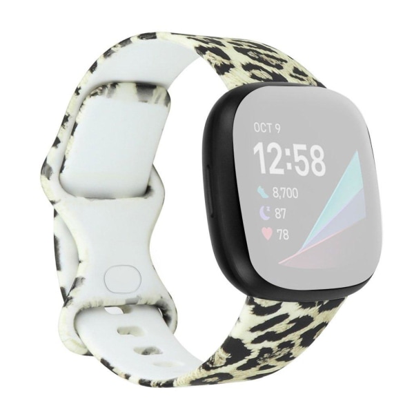 Generic Beautiful Pattern In Silicone Watch Band For Fitbit Versa 3 - Sn Multicolor