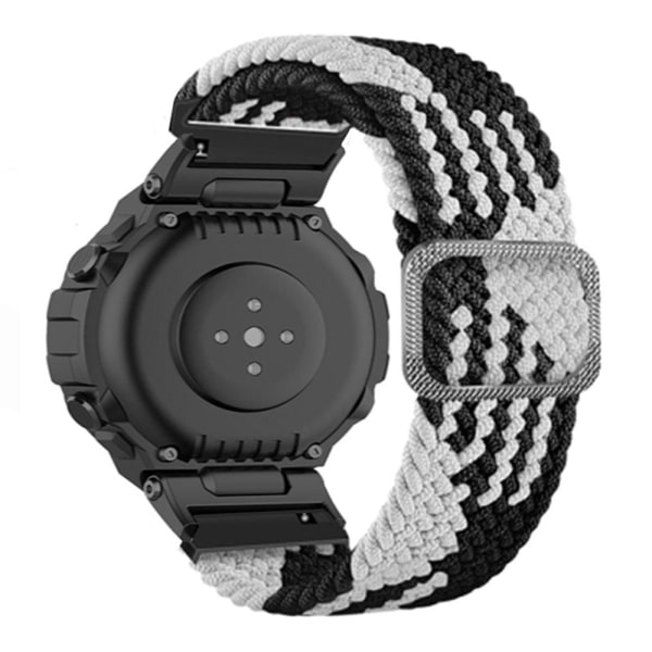 Generic Amazfit T-rex Pro / Ares Flexible Nylon Watch Strap - Bl Black