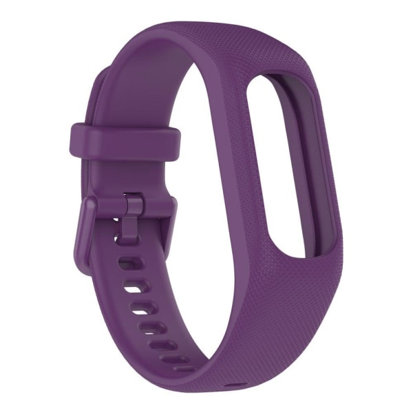Generic Garmin Vivosmart 5 Textured Silicone Watch Strap - Purple