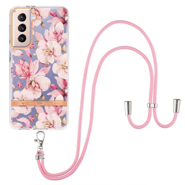 Generic Slim And Durable Softcover With Lanyard For Samsung Galaxy S21 P Pink