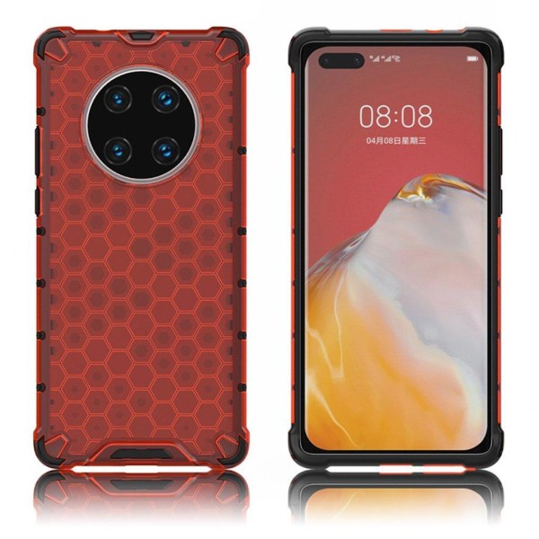 Generic Bofink Honeycomb Huawei Mate 40 Pro Etui - Rød Red