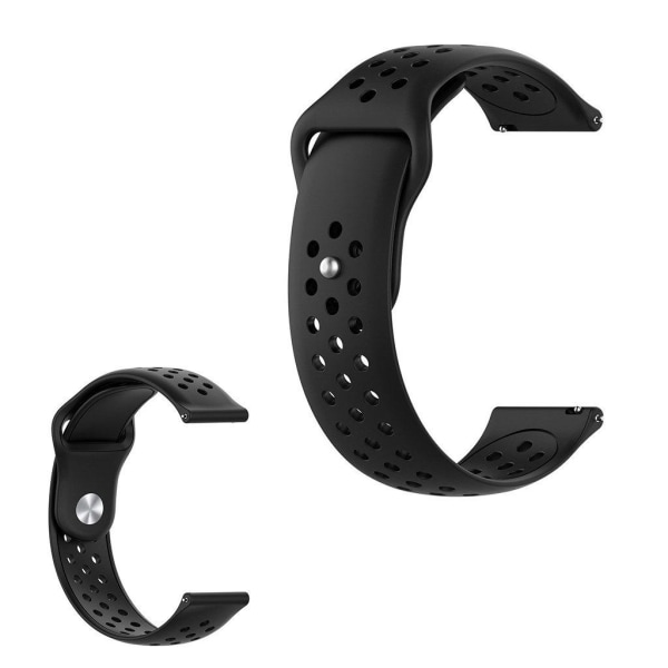 Generic Samsung Gear S3 Sleek Hole Design Watch Band - Black
