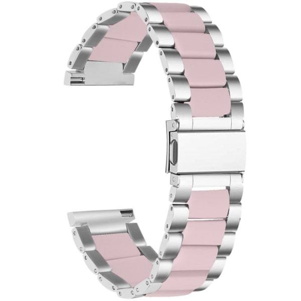 Generic Pebble 2 / Se Time Round Large Stylish Resin Watch Strap - S Pink