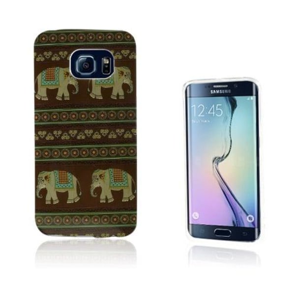 Generic Westergaard Samsung Galaxy S6 Edge Cover - Brune Stamme Elefante Brown