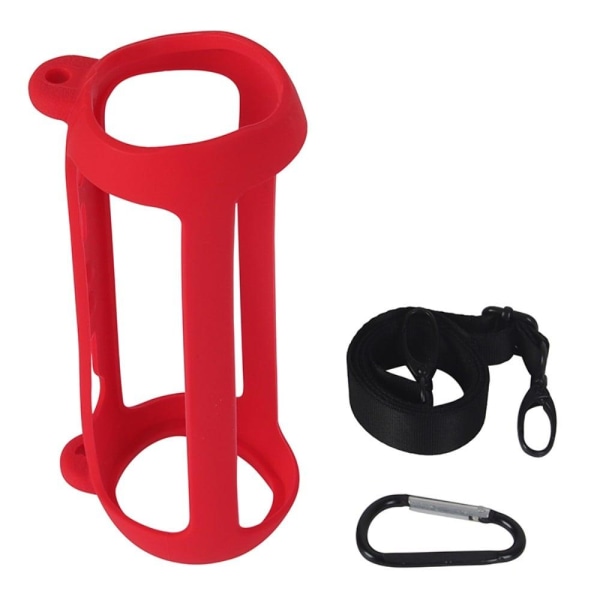 Generic Jbl Flip 6 Silicone Cover With Strap - Red