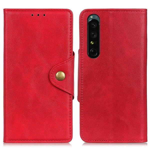 Generic Alpha Sony Xperia 1 Iv Flip Case - Red