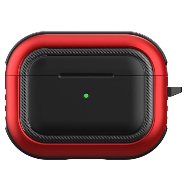 Generic Airpods Pro Charging Case With Buckle - Black / Red