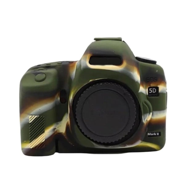 Generic Canon Eos 5d Mark Ii Silicone Cover - Camouflage Green