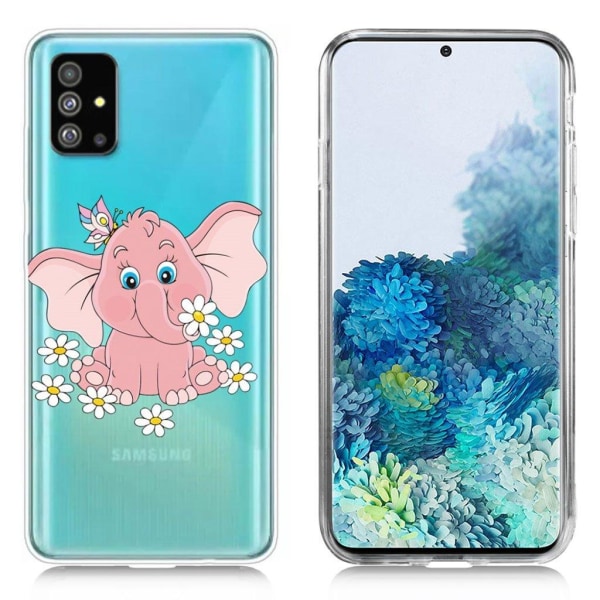 Generic Deco Samsung Galaxy S20 Plus Cover - Elefant Pink