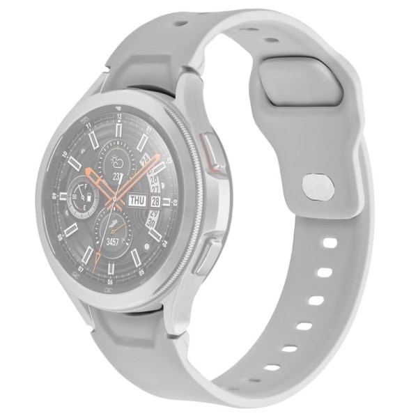 Generic Samsung Galaxy Watch 4 Classic (46mm) / (42mm) Silicone St Silver Grey