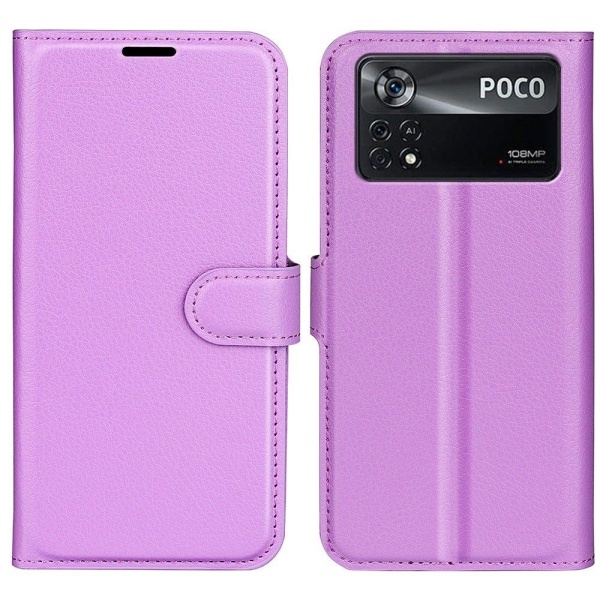Generic Classic Xiaomi Poco X4 Pro 5g Flip Case - Purple
