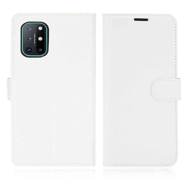 Generic Classic Oneplus 8t Flip Etui - Hvid White