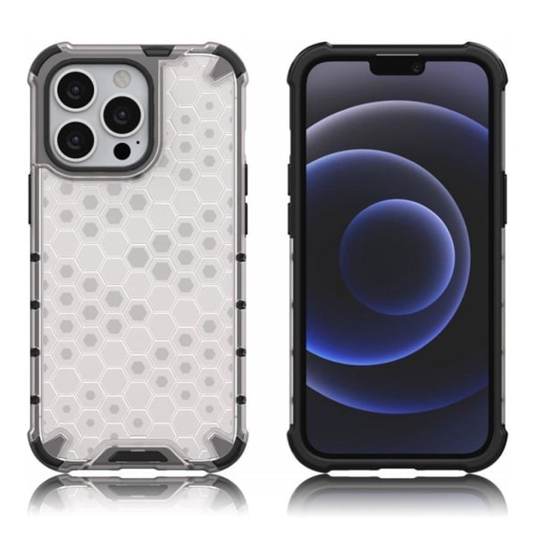 Generic Bofink Honeycomb Iphone 13 Pro Case - Grey Silver