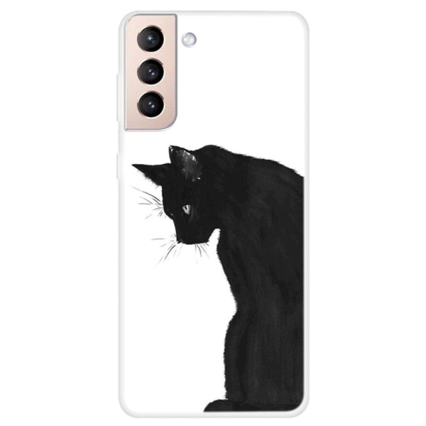 Generic Deco Samsung Galaxy S22 Plus Case - Cat Black