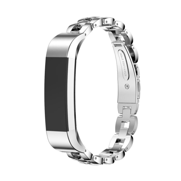 Generic Fitbit Alta Armbånd Af Rustfri Stål - Sølv Silver Grey