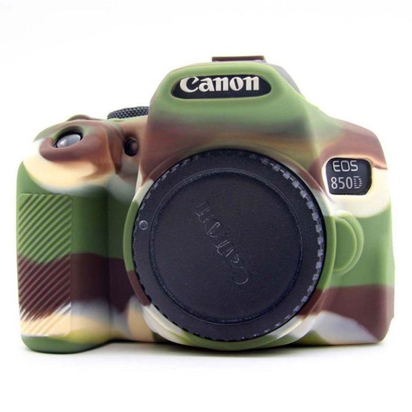 Generic Canon Eos 850d Silicone Case - Camouflage Green