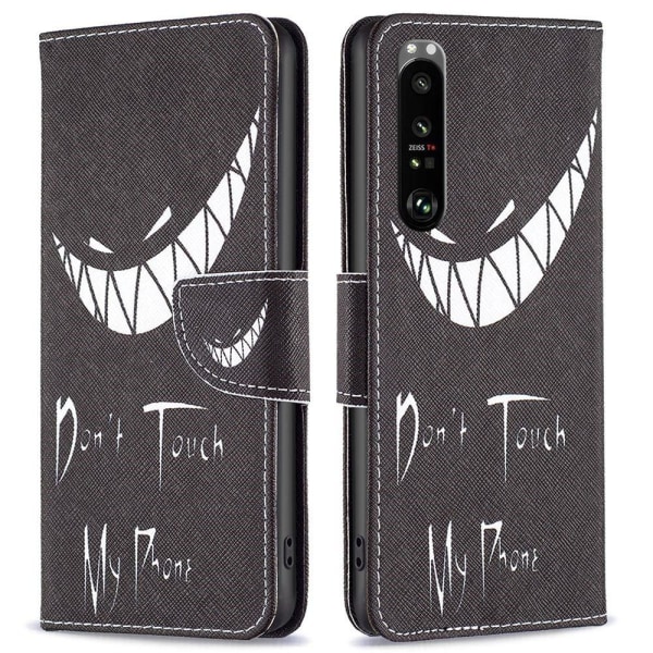 Generic Wonderland Sony Xperia 1 Iii Flip Case - Don't Touch My Phone Black