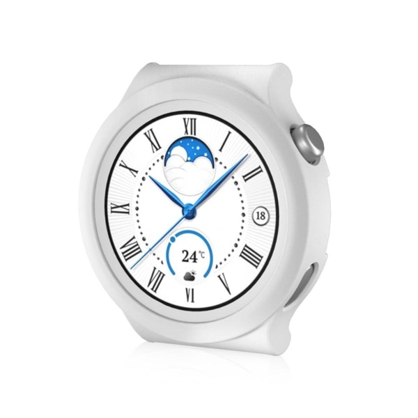 Generic Huawei Watch Gt 3 Pro 43mm Matte Cover With Tempered Glass - Whi White