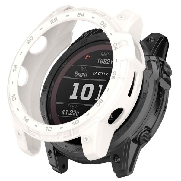 Generic Garmin Enduro 2 / Tactix 7 Dial Plate Style Watch Cover - Ivory White