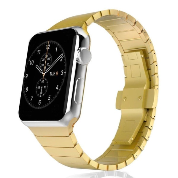 Generic Apple Watch Series 4 44mm Erstatnings Urrem I Stainless Stål Med Gold
