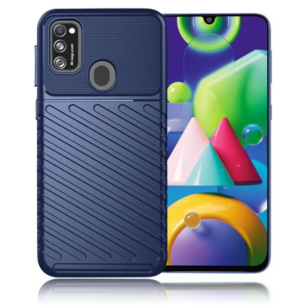 Generic Thunder Samsung Galaxy M21 Etui - Blå Blue