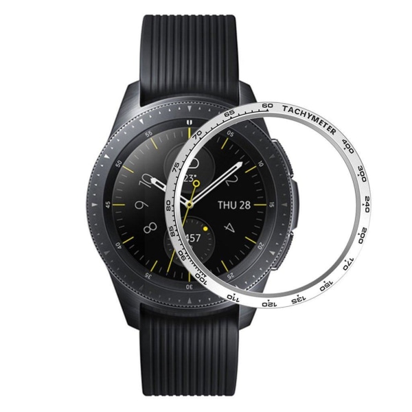Generic Samsung Galaxy Watch (42mm) Rustfrit Stål Bezel - Sølv Silver Grey