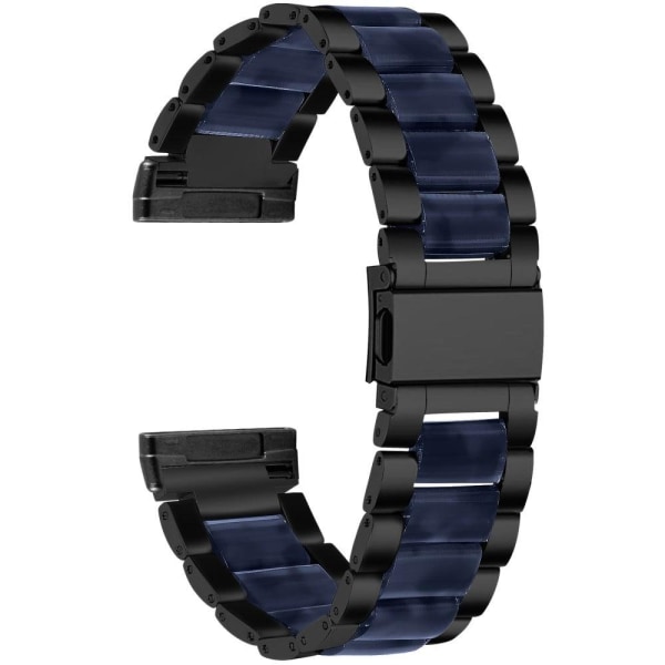 Generic Fitbit Sense / Versa 3 Resin In Stainless Steel Watch Strap - Bl Multicolor