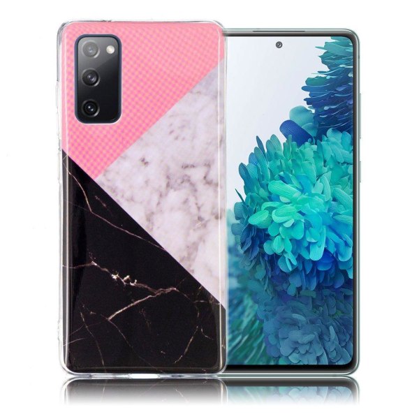 Generic Marble Samsung Galaxy S20 Fe 5g / Cover - Pink Hvid S Multicolor