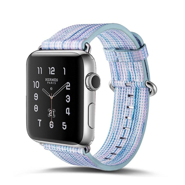 Generic Apple Watch 42mm Urrem I Ægte Læder - Style J Multicolor