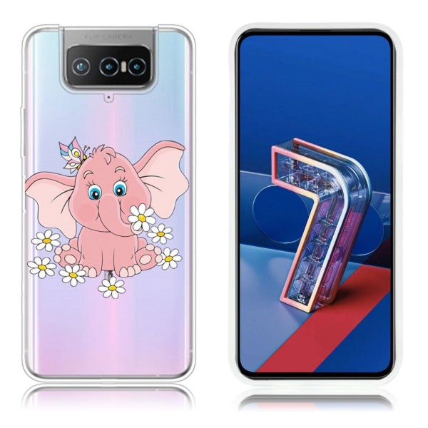 Generic Deco Asus Zenfone 7 Pro Case - Elephant Pink