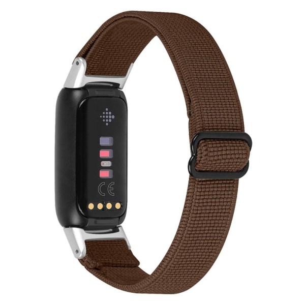 Generic Fitbit Luxe Nylon Watch Strap - Coffee Brown