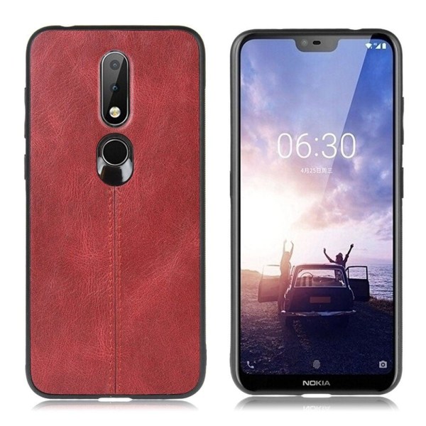 Generic Admiral Nokia 6.1 Plus Cover - Rød Red