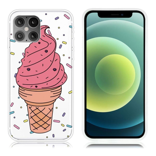 Generic Deco Iphone 12 Mini Case - Ice Cream Pink