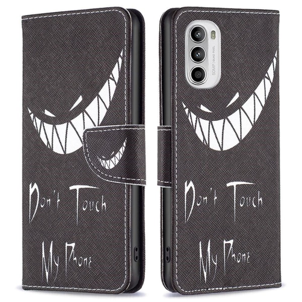 Generic Wonderland Motorola Moto G52 Flip Case - Don't Touch My Phone Black