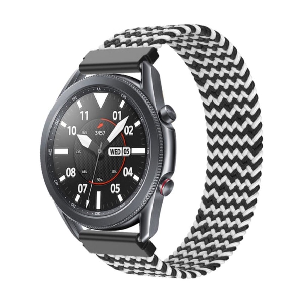 Generic Samsung Galaxy Watch 3 (45mm) Elastic Nylon Strap - W-shap Black