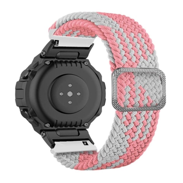 Generic Amazfit T-rex Pro / Ares Flexible Nylon Watch Strap - Pi Pink