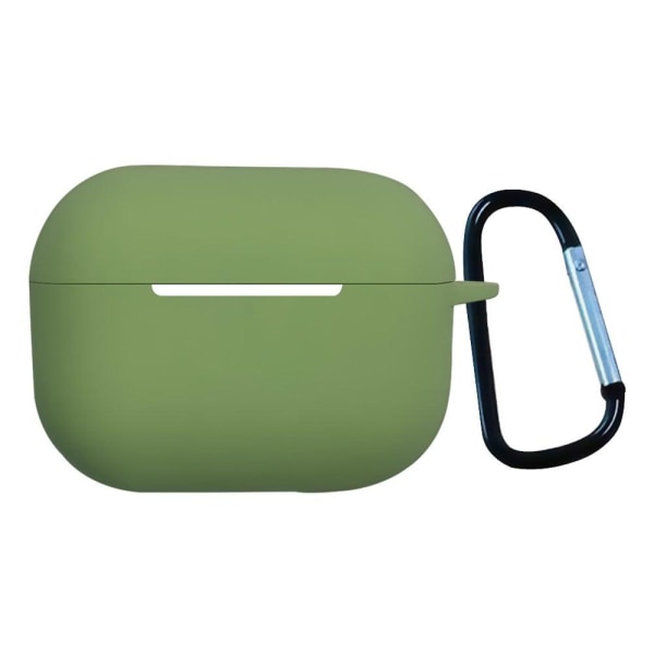 Generic 1.3mm Airpods Pro 2 Silicone Case With Buckle - Mustard Green