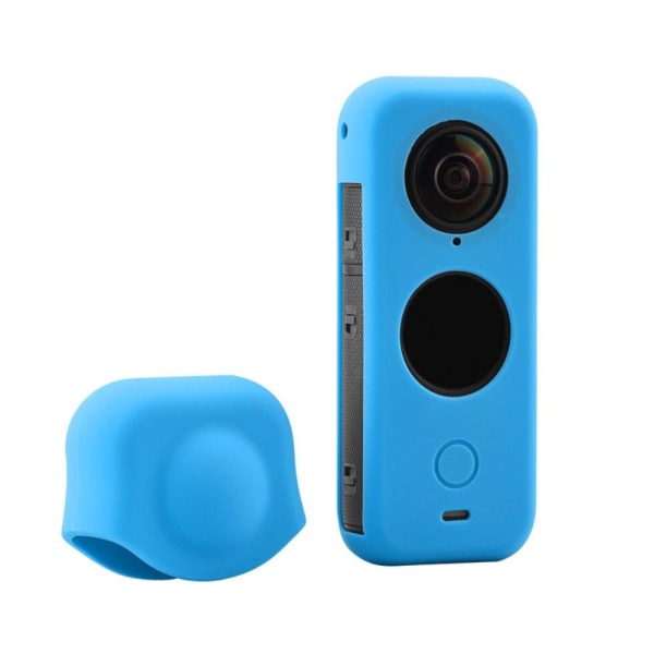 Generic Insta360 One X2 Silicone Cover + Lens - Blue