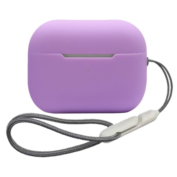 Generic Airpods Pro 2 Silicone Case With Lanyard - Deep Purple