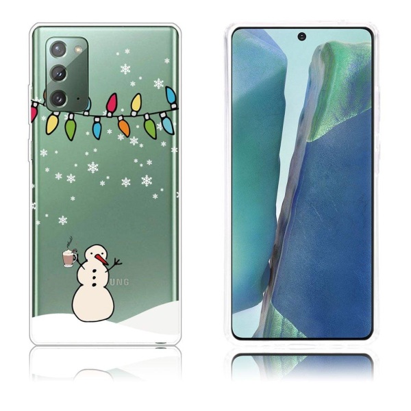 Generic Christmas Samsung Galaxy Note 20 Etui - Snowman Og Snow White