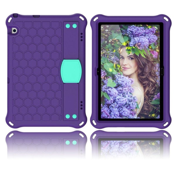 Generic Huawei Mediapad T5 Honeycomb Skin Case - Purple / Cyan