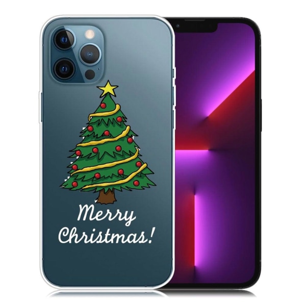 Generic Christmas Iphone 13 Pro Etui - Merry Green