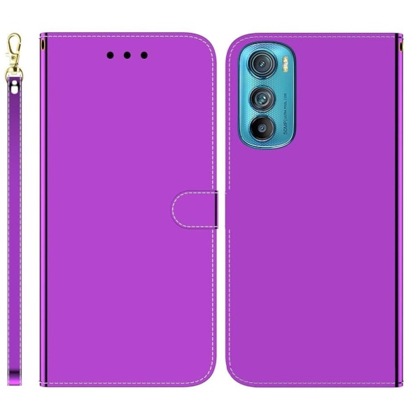 Generic Mirror Motorola Edge 30 Flip Case - Purple