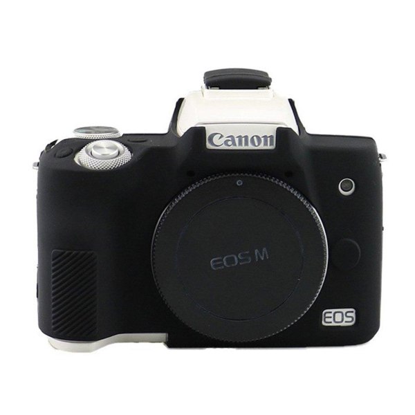 Generic Canon Eos M50 Holdbar Silikone Etui - Sort Black