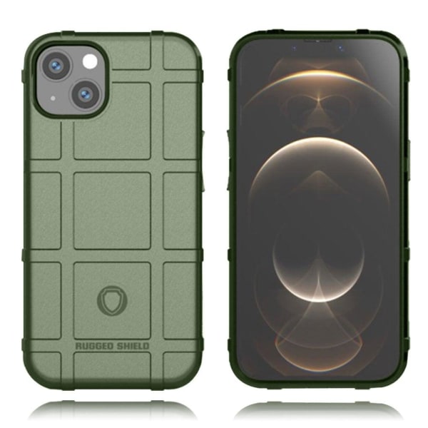 Generic Rugged Shield Etui Iphone 13 - Grøn Green