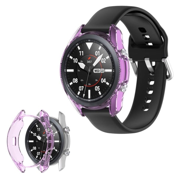 Generic Samsung Galaxy Watch 3 (41mm) Durable Case - Transparent Purple