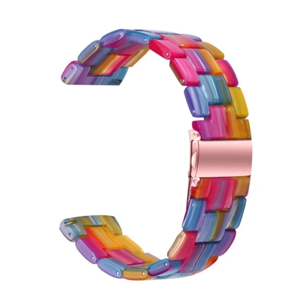 Generic Garmin Vivomove 3 Fashionable Resin Watch Strap - Rainbow Multicolor